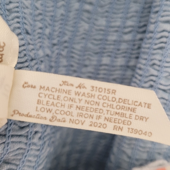 Matilda Jane Picnic in the Park chambray romper blue size 10 girls - Picture 6 of 10